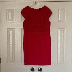 Ann Taylor Lace Top Sheath Dress